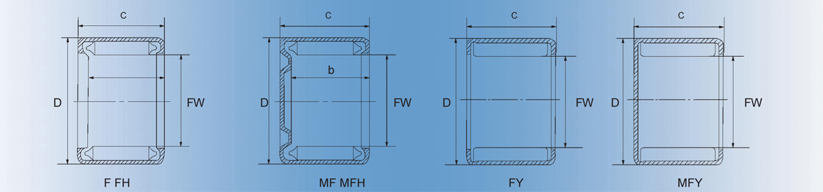 F-5020沖壓外圈滿裝滾針軸承產(chǎn)品技術(shù)圖紙