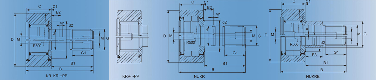 KR 19 PP曲線滾輪軸承產(chǎn)品技術(shù)圖紙