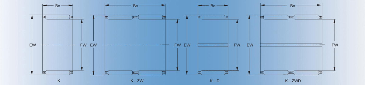 K5 × 8 × 10TN向心滾針軸承和保持架組件產(chǎn)品技術(shù)圖紙