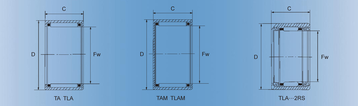 TLA 48沖壓外圈滾針軸承產(chǎn)品技術(shù)圖紙